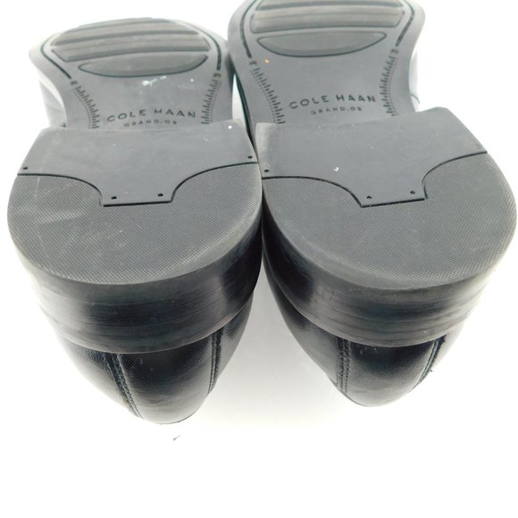 COLE HAAN Black Leather Slip-on Loafers 7.5 - Picture 6 of 6